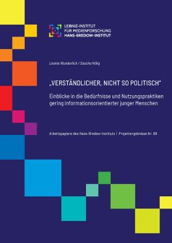 Leonie Wunderlich / Sascha Hölig: „VERSTÄNDLICHER, NICHT SO POLITISCH“.