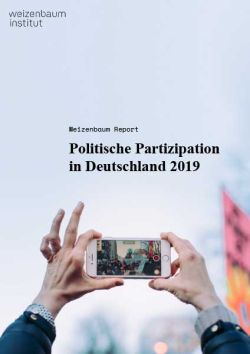 Politische Partizipation in Deutschland 2019