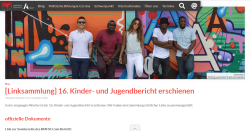 Linksammlung zum 16. Kinder- und Jugendbericht