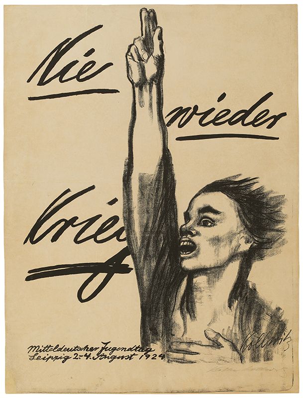 Plakat - Nie wieder Krieg 1924, Käthe Kollwitz